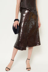 Falda Alex Marrón