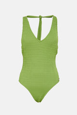 Traje de baño halter kaki