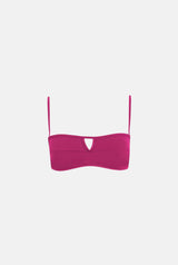 BIKINI TOP BANDEAU SALITRE FUCSIA