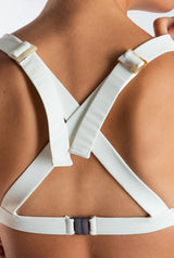 BIKINI TOP TRIANGLE ISLA GRIS