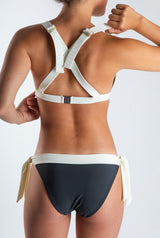 BIKINI TOP TRIANGLE ISLA GRIS