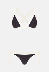 BIKINI TOP TRIANGLE ISLA GRIS