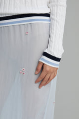 Crepe 716 Flowered Skirt