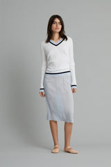 Crepe 716 Flowered Skirt