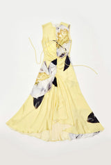 Drapped peonia silk yellow PRE-ORDER