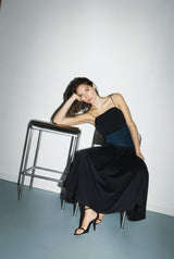 Falda Guadalupe Marino-Negro