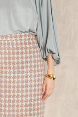 Garbo Midi Tweed Crudo