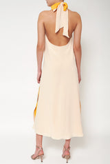 Halter Reversible Extra Long Cream/Yellow