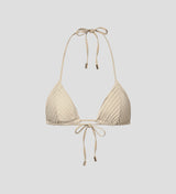 Top de bikini textura triangular