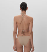 Top de bikini textura triangular