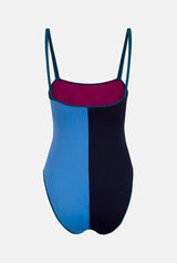 TRAJE DE BAÑO ORILLA SALITRE AZUL / MARINO