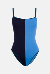 TRAJE DE BAÑO ORILLA SALITRE AZUL / MARINO