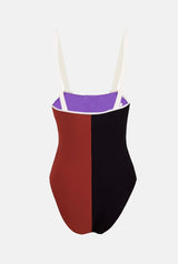 TRAJE DE BAÑO ORILLA SALITRE NEGRO / TERRA