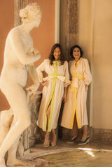 Vestido cápsula Macarena filo verde