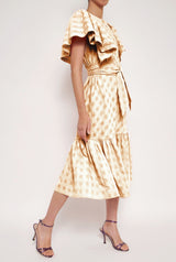 Vestido Carmela Beige