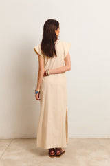 VESTIDO CASABLANCA CRUDO