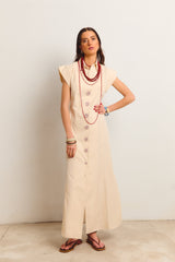 VESTIDO CASABLANCA CRUDO